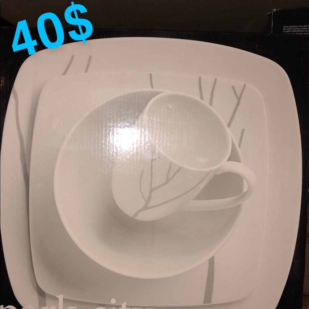 PLATE, CUP, AND BOWL SET